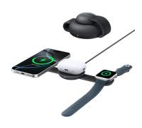 Station de recharge sans fil Anker MagGo (3-en-1, coussinet pliable) Noir