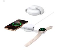 Anker MagGo Station de recharge sans fil pour iPhone, 3 en 1, compatible MagSafe, 15 W, chargeur USB-C inclus