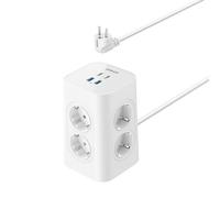 Multiprise Anker (12-en-1, 20 W USB-C, câble 2 m) Blanc