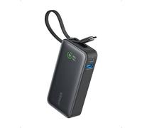 Anker Nano Batterie Externe 10000 mAh avec câble USB-C intégré, Puissance maximale PD 30 W avec 1 Port USB-C & A, Compatible avec iPhone 16 Pro Max/15/14/13/12, MacBook, Galaxy, iPad, AirPods