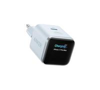 Chargeur Anker Nano (45 W, écran intelligent) bleu brume