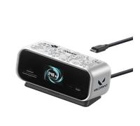 Anker Nano Hub USB-C 10-en-1, écran Intelligent, Valorant Édition Limitée | LagFree Gaming Hub,Dual displays for Windows/Single display for Mac,Dual 2K@240Hz,HDMI+DP,2.3ft Built-in Cable,Silver