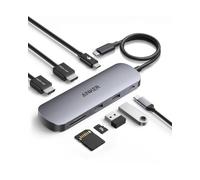 Anker Nano Hub USB C 8 en 1, Concentrateur pour Deux Ordinateurs avec HDMI 4K à 60 Hz, 1 USB C 10 GB/s, 2 USB A 3.0, PD 85 W, SD/TF, pour Dell, Lenovo, HP, Windows (Chargeur Non Inclus)