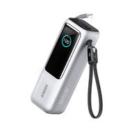 Anker Power Bank, 25 000 mAh, 165 W, câble USB-C intégré et rétractable