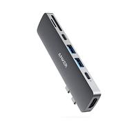Anker PowerExpand Direct Hub USB C pour MacBook Adaptateur 7 en 2 Compatible avec Port Multifonction USB C, Alimentation 100 W, HDMI 4K, USB C et 2 Ports de données USB A, Lecteur de Cartes SD et