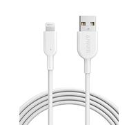 Anker PowerLine II, Câble Lightning vers USB pour iPhone (1,8 m, Blanc)