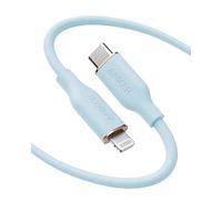 Anker PowerLine III Flow Câble USB-C vers Lightning en silicone MFi [1,8 m] | Compatible avec les séries iPhone 11/12/13/14 et AirPods Pro
