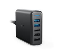 Anker PowerPort Speed 5 Adaptateur secteur 63 Watt 4.8 A Quick Charge 3.0 5 connecteurs de sortie (3 x USB Type A, 2 x USB de…
