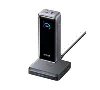 Anker Prime Batterie Externe avec Base de Charge, Chargeur 26250 mAh avec Sortie 300 W pour 6 appareils Charge bilatérale, autorisée en Avion, Application, pour MacBook, iPhone 16/15, et Plus