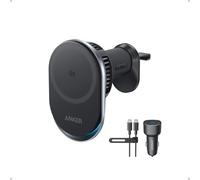 Anker Prime Chargeur allume-cigare MagSafe, certifié Qi2 25 W avec refroidissement TEC, aimants forts, support de ventilation, iPhone séries 12 à 17 (vérifiez la compatibilité, adaptateur 60 W inclus)