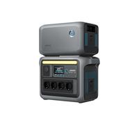Anker SOLIX C1000 station électrique portable et BP1000 batterie additionnelle, générateur solaire 1 800 W, recharge totale 58 min, batterie LiFePO4 2 112 Wh (panneau solaire en option)