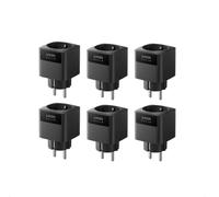 Anker SOLIX prise intelligente Gen 2, capacité 16 A (paquet de 6) | Wi-Fi, Bluetooth, détection précise de la charge électrique, réduit les coûts, Plug & Play, application, 2 500 W max