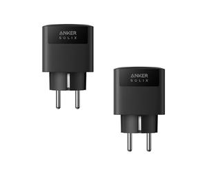Anker SOLIX prise intelligente pour Solarbank série 2, Wi-Fi, Bluetooth, détection précise, économies d'énergie, Plug&Play, application intelligente, charge max. 2 500 W, solaire à domicile, 2 prises