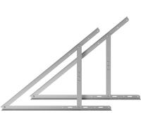 Support pour toit plat et jardin 2 paires pour 2 panneaux