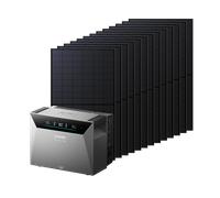 Anker SOLIX Solarbank 4 E5000 Pro + panneaux bifaciaux + BP5000 batterie additionnelle Solarbank 4 E5000 Pro + 12 panneaux bifaciaux (6 000 W)
