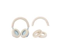 Anker Space One Coque en silicone pour casque Soundcore avec suppression active du bruit, couvre-oreille/bandeau pour Space One, accessoires anti-rayures en silicone souple (crème)