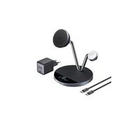 Anker Station sans fil 3-en-1 Prime 25 W Noir et Gris pour iPhone Apple Watch AirPods