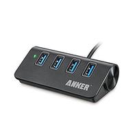 Anker USB 3.0 4 Ports HUB Portable en Aluminium avec 0,6 m câble USB 3.0 (Carbone)