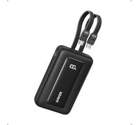 Anker Zolo Batterie Externe 10000 mAh, Chargeur Portable Rapide 35W Max avec Deux Câbles USB C et A intégrés, Compatible avec iPhone séries 17/16/15, Galaxy et Autres appareils