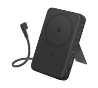 Anker Zolo Batterie Externe magnétique 10 000 mAh | Sans fil, recharge rapide 30 W Max., câble USB-C intégré et support réglable, pour iPhone séries 17/16, AirPods, et plus