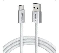 Anker Zolo Câble USB vers USB-C, connexion CarPlay sans couture, câble USB-C tressé robuste de 1,8 m pour charge rapide, design haut de gamme avec connecteur fin, pour iPhone 16/15, iPad Pro, et plus