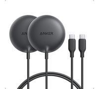 Anker Zolo Magnetic Wireless Charger, Qi2 Certified 15W MagSafe-Compatible Wireless Charging Pad, for iPhone 17/16/15/14Series, AirPods, and More (USB-C Cable licluded)