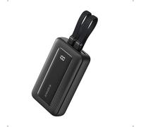 Anker Zolo Power Bank, Batterie Externe Portable Rapide 30 W 10000 mAh avec câbles USB-C et Lightning certifié MFi, 2 Ports, Batterie pour iPhone séries 16/15/14, MacBook, Galaxy, et Autres