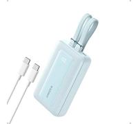 Anker Zolo Power Bank, câble Type-C et Lightning intégré, 10 000 mAh, charge rapide de 30 W, certifié MFI, compact et portable, compatible avec iPhone 11/12/13/14/15 et Samsung Série et Andrioid