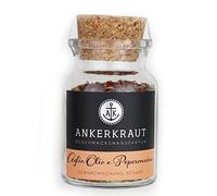 Ankerkraut Aglio Olio e Peperoncino pour spaghetti italiens original Aglio Olio e Peperoncino, 55 g dans un verre en liège
