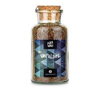 Ankerkraut L'assaisonnement impulsif, 170 g dans un verre bouchon, sel de fumée tropical, assaisonnement exotique pour viande, poisson, sauces et marinades, barbecue de qualité supérieure