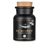Ankerkraut x Der Pate « Die Nachricht », mélange d'ingrédients épicés pour poisson, avec basilic, sel de mer et plus encore, également pour halloumi et légumes, 70 g dans un pot en liège