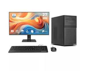 Ankermann Business Office Work Ensemble Complet | Intel Core i5-14400F | Nvidia GeForce GT 710 4Go | 16Go DDR5 RAM | 1To NVMe SSD | Windows 11 | WiFi & Bluetooth | MSI Pro MP 27 Pouces E14A Full-HD
