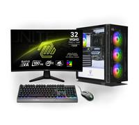 Ankermann-PC Aero Gaming Bundle | Intel Core i7-13700F | Nvidia GeForce RTX 5070 12Go | 32Go DDR5 RAM | 1To NVMe SSD | Windows 11 | WiFi & Bluetooth | MSI MAG 32 Pouces Curved WQHD Gaming Monitor | MS