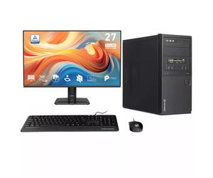 Ankermann-PC Business Office Work Bundle | Intel Core i5-6500 | 16Go RAM | 480Go SSD | Windows 10 | MSI PRO MP 27 Pouces E14A Full-HD Monitor | Souris & clavier | Libre Office