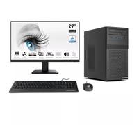 Ankermann-PC Business Office Work Ensemble Complet | Intel Core i5-12400F | Nvidia GeForce GT 730 2Go | 16Go DDR5 RAM | 1To NVMe SSD | Windows 11 | WiFi & Bluetooth | Écran 27 Pouces | Souris & clavie