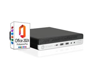 Ankermann-PC HP EliteDesk 800 G5 Mini PC Bao i7 | Intel Core i7-8700T | 8Go RAM | 480Go NVMe SSD | Windows 11 | MS Office 2024