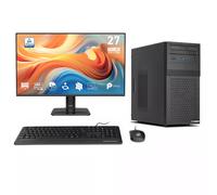 Ankermann-PC Office Bundle PC Bureau | Intel Core i5-10400F | Nvidia GeForce GT 730 4GB | 16Go RAM | 480GB NVMe SSD | Windows 11 | WiFi | MSI PRO MP 27 Pouces E14A Full-HD Monitor | Souris & clavier |