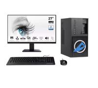 Ankermann-PC Office Bundle PC Bureau | Intel Core i5-6400 | 16Go RAM | 1To SSD | Windows 11 | WiFi | Écran 27 Pouces | Souris & clavier | Libre Office