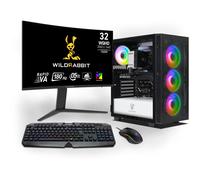 Ankermann-PC Wildrabbit Ultra Bundle | Intel Core Ultra 7 265KF | Nvidia GeForce RTX 5070 12Go | 32Go DDR5 RAM | 1To NVMe SSD | Windows 11 | WiFi & Bluetooth | Wildrabbit GMX 32 Pouces WQHD LCD Gaming