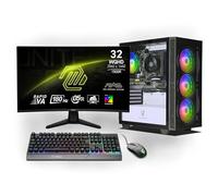 Ankermann Ryzen Gaming Bundle | AMD Ryzen 7 8700F | Nvidia GeForce RTX 5070 12Go | 32Go DDR5 RAM | 1To NVMe SSD | Windows 11 | WiFi | MSI MAG 32 Pouces Curved WQHD Gaming Monitor | MSI Forge Mouse |