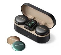 AnkerWork M650 Wireless Lavalier Microphone, réduction Professionnelle du Bruit, Couleurs interchangeables avec Design magnétique, Micro de qualité 2 canaux, Transmission 200 m, Batterie 15 Heures