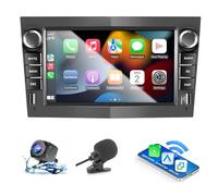 ANKEWAY Autoradio pour Opel Corsa/Astra/Zafira/Meriva/Combo avec Android Auto et Wireless CarPlay, Autoradio Stéréo Android [2G+32G] avec Caméra de Recul/Microphone/Canbus/App Store/Port USB (Gris)