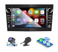 ANKEWAY Autoradio pour Opel Corsa D/Astra H/Zafira/Meriva/Combo avec Android Auto et CarPlay sans Fil, Car Radio Android Stéréo [2G+32G] avec Caméra de recul/Micro/Canbus/App Store/USB (Noir)