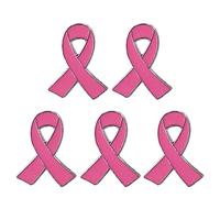 Ankexin Lot de 5 broches en forme de ruban pour femme en alliage pour sensibilisation au cancer du sein et au sida