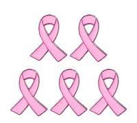 Ankexin Lot de 5 broches en forme de ruban pour femme en alliage pour sensibilisation au cancer du sein et au sida, Size reference picture, Métal