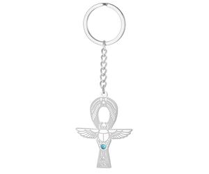 Ankh Croix Scarabée Porte-clés e vie Déesse égyptienne Isis Porte-clés Amulette religieuse égyptienne antique Cartouche Cadeau