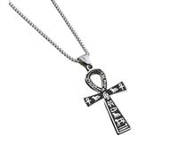 Ankh Necklace, Egyptian Ankh Jewelry Pendant, Retro Religious Necklace for Costume, Daily Wear, Festivals, Holidays, Parties, Gatherings, Business, Stylish and Meaningful Accessory for Men and Women