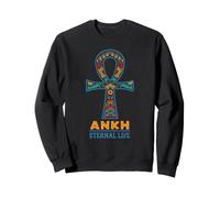 Ankh Vie éternelle Symbole égyptien Antique Patrimoine Africain Sweatshirt