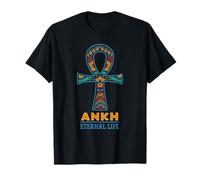 Ankh Vie éternelle Symbole égyptien Antique Patrimoine Africain T-Shirt