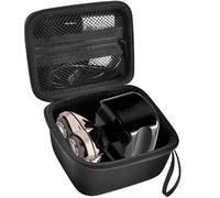 ANKHOH Étui compatible avec rasoir électrique Pitbull Pro, rasoir rotatif pour homme, sac de rangement avec poche zippée en maille pour kit de toilettage moustache, boîte noire uniquement